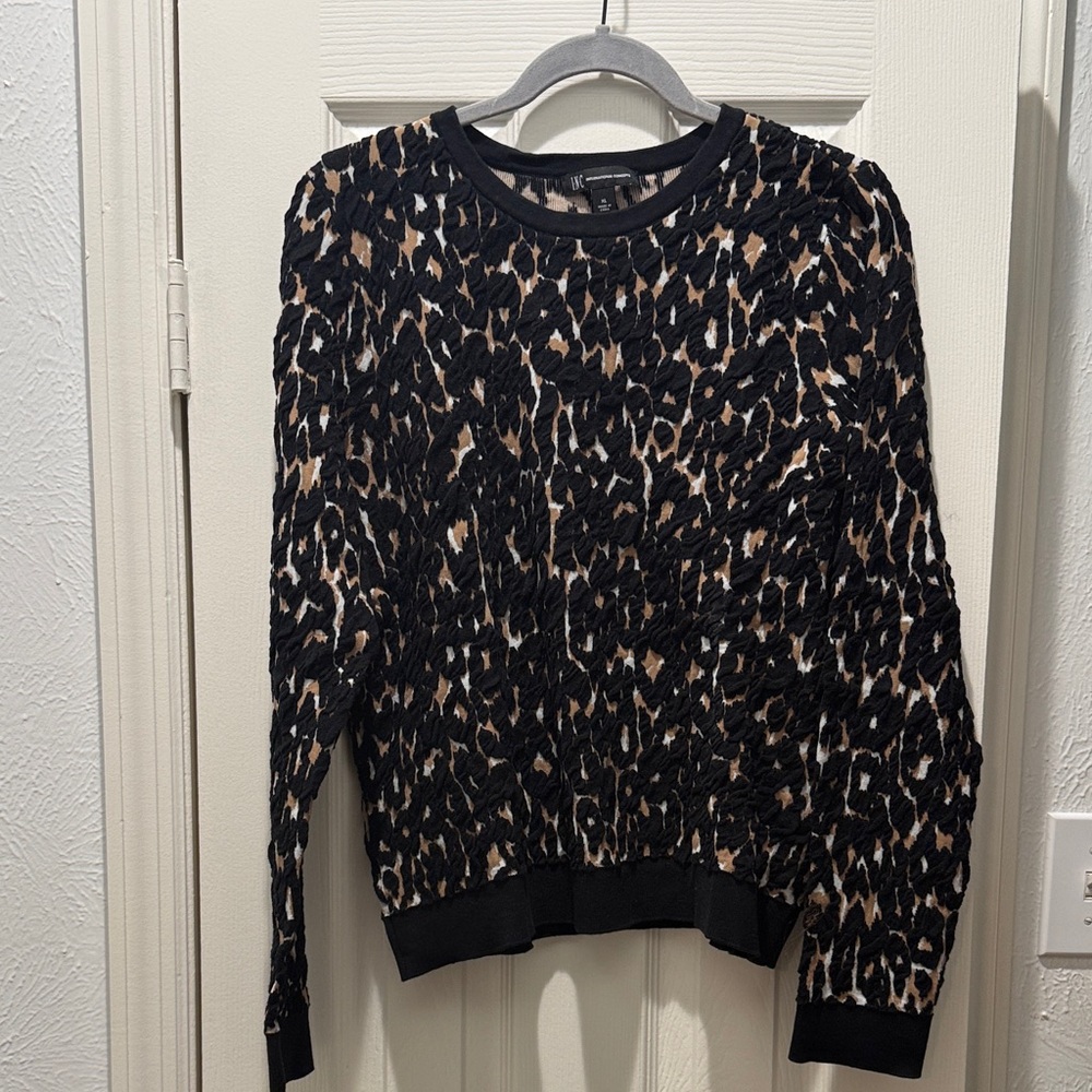INC International Concepts Leopard Print Sweater